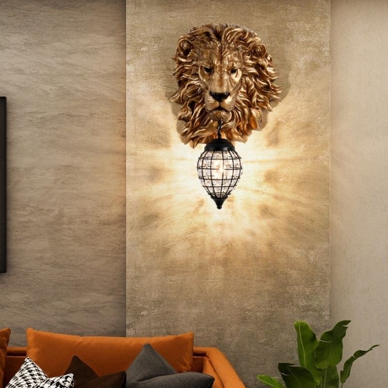 Statue Lion Decoration Lampe