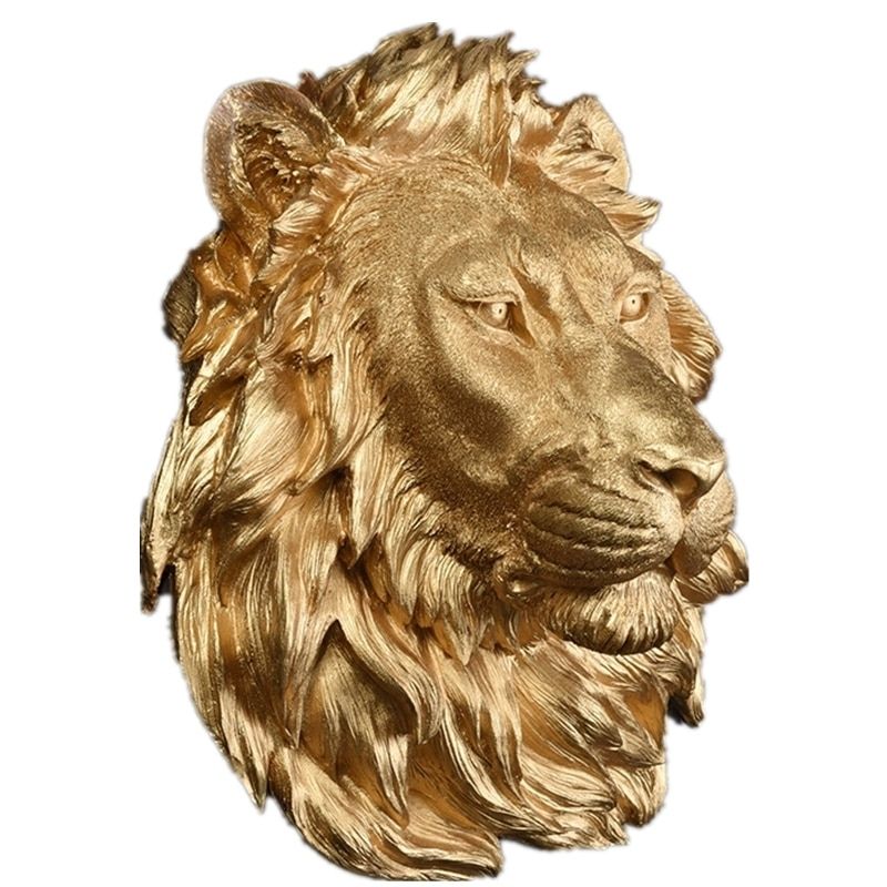 Statue Lion Golden Dekoration