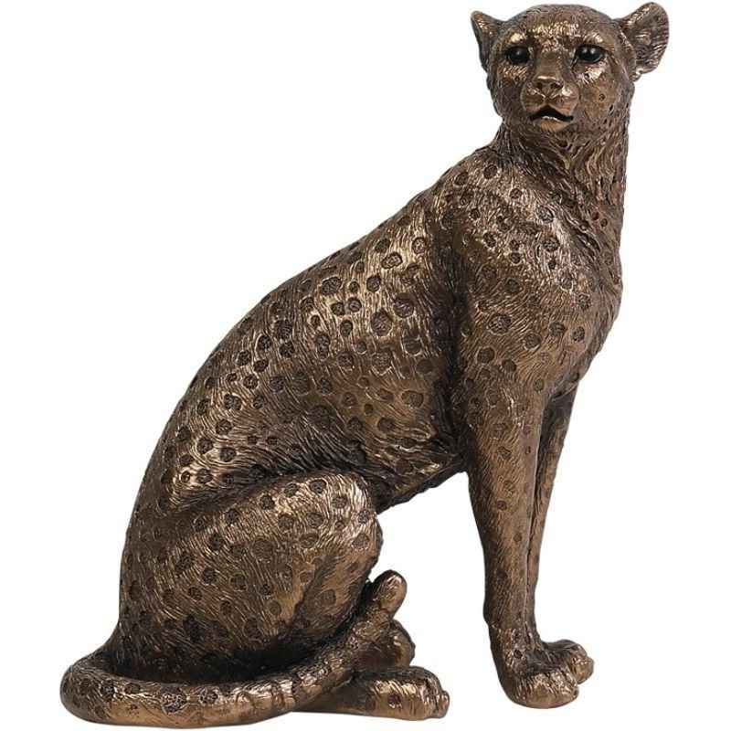 Statue Panther sitze Dekoration